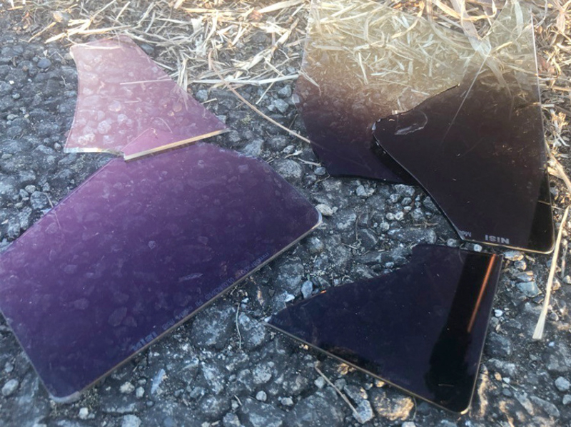 破損した製品の例