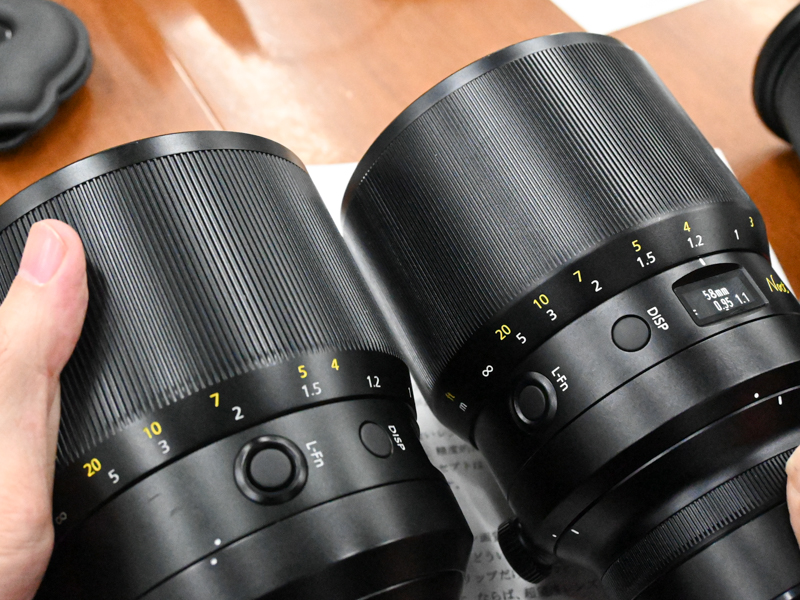 左が製品版、右が試作のローレット