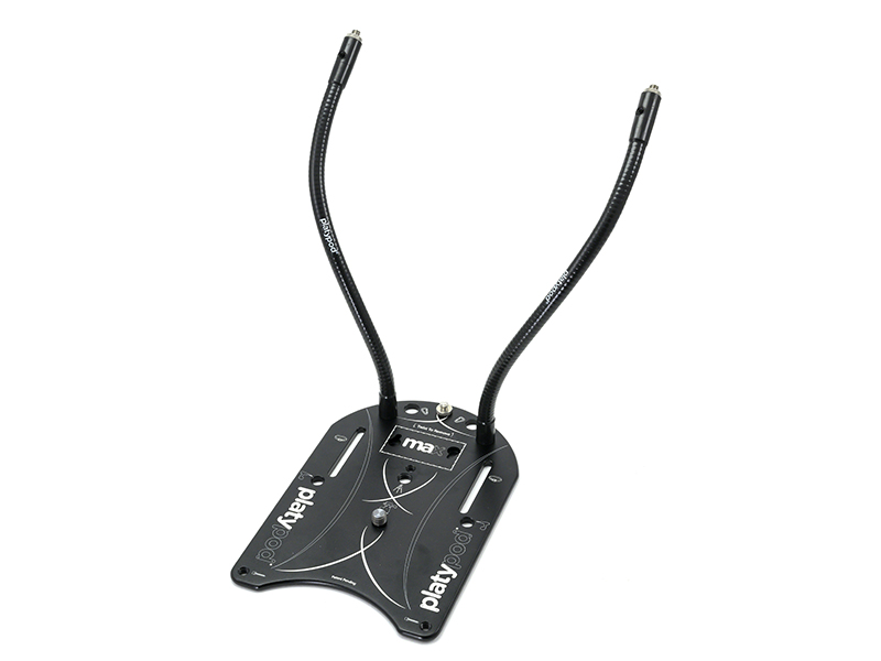 プレート状のミニ三脚「マックス」との組み合わせ例