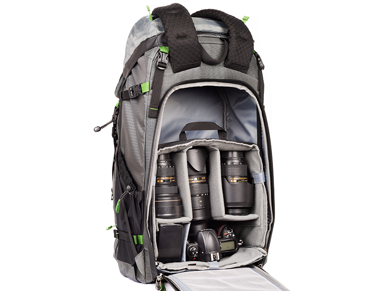 バックパックへの収納例