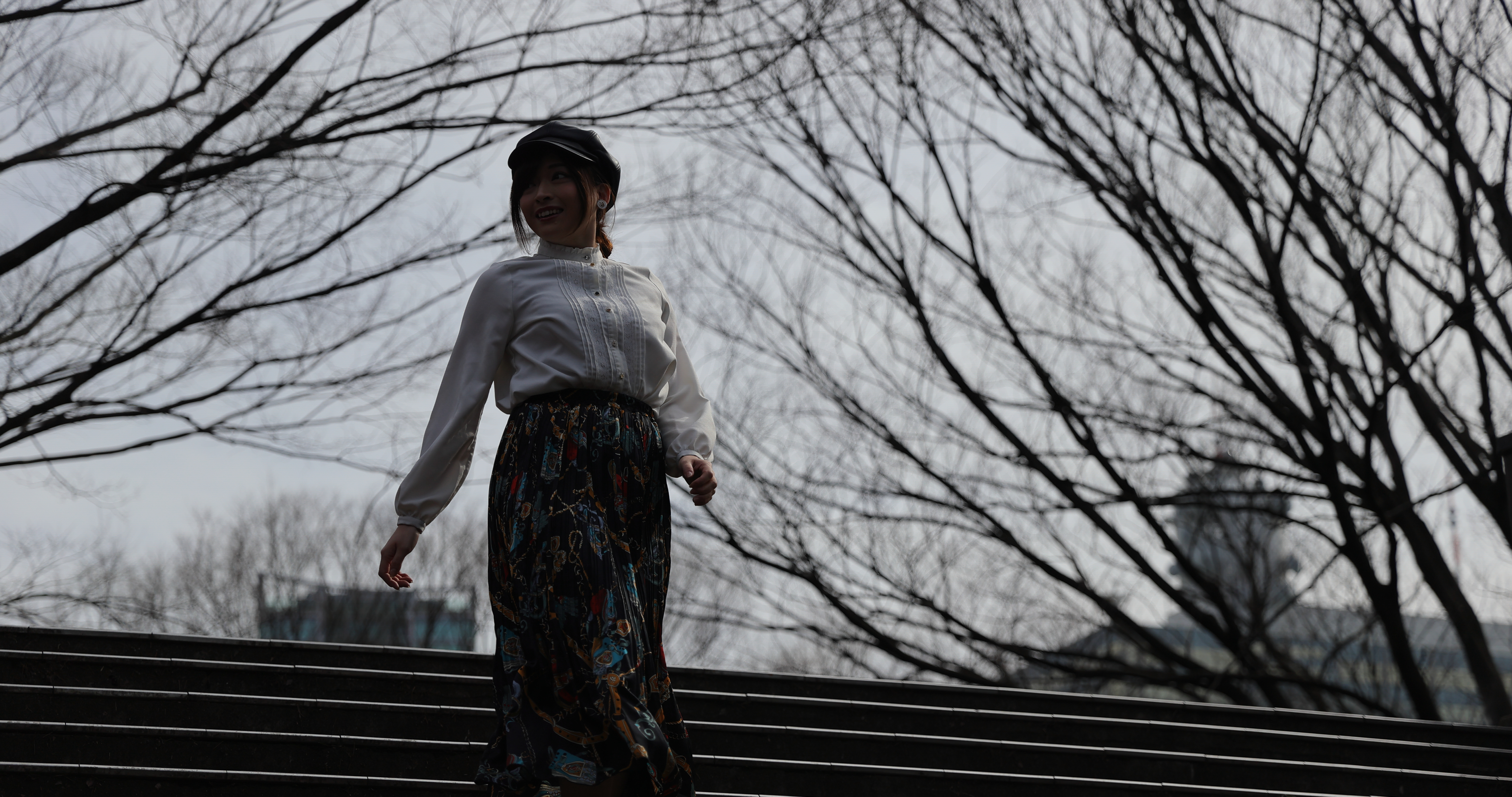 逆光で暗くなってしまったシーン