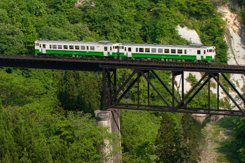 引退した只見線のキハ40