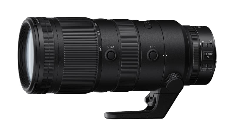 NIKKOR Z 70-200mm f/2.8 VR S。発売時期未定。希望小売価格36万5,750円（税込）