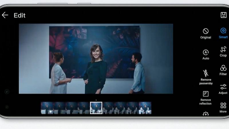AI Remove Passerby機能のデモ。撮影した画像。