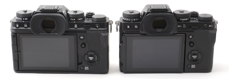 左がX-T4、右がX-T3