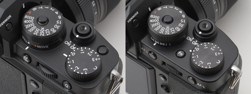 左がX-T4、右がX-T3