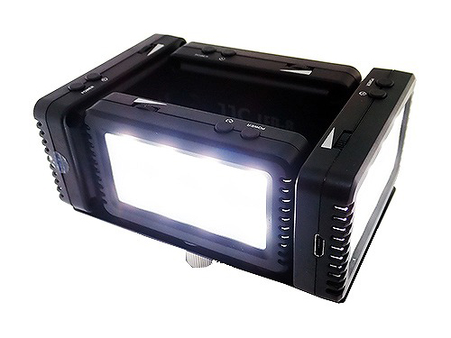 LEDとライトステーを組み合わせたところ