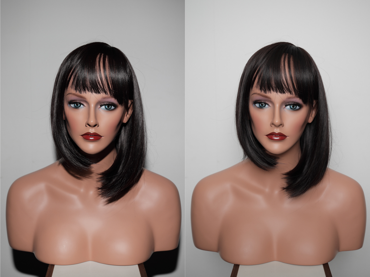 直当て（左）、バウンス（右）