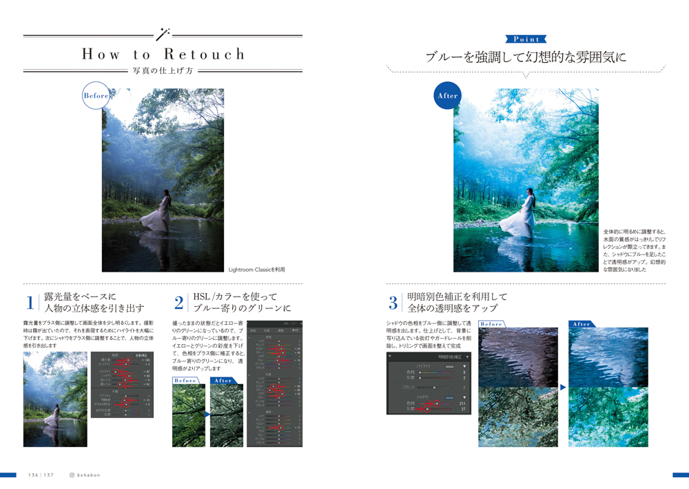 shabonさんの画像調整方法を紹介しているページ