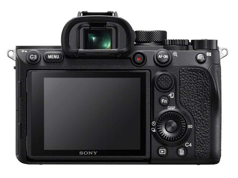 「α7R IV」の背面。既存モデルに対し、AF ONボタンの位置や押し具合が変更されている。