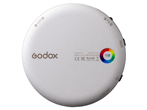 GODOX、RGB調光やパターン発光に対応した手のひらサイズの円形LED