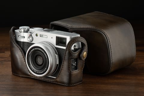 HOBBY-ACE レザーのカバー付き カメラ HOBBY-ACE レザーのカバー