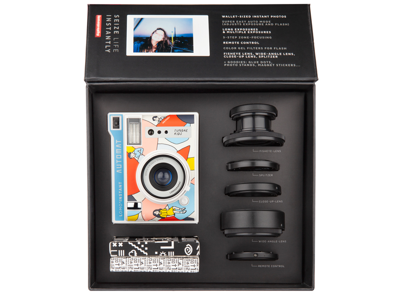 3種類のアタッチメントレンズが付属するパッケージ