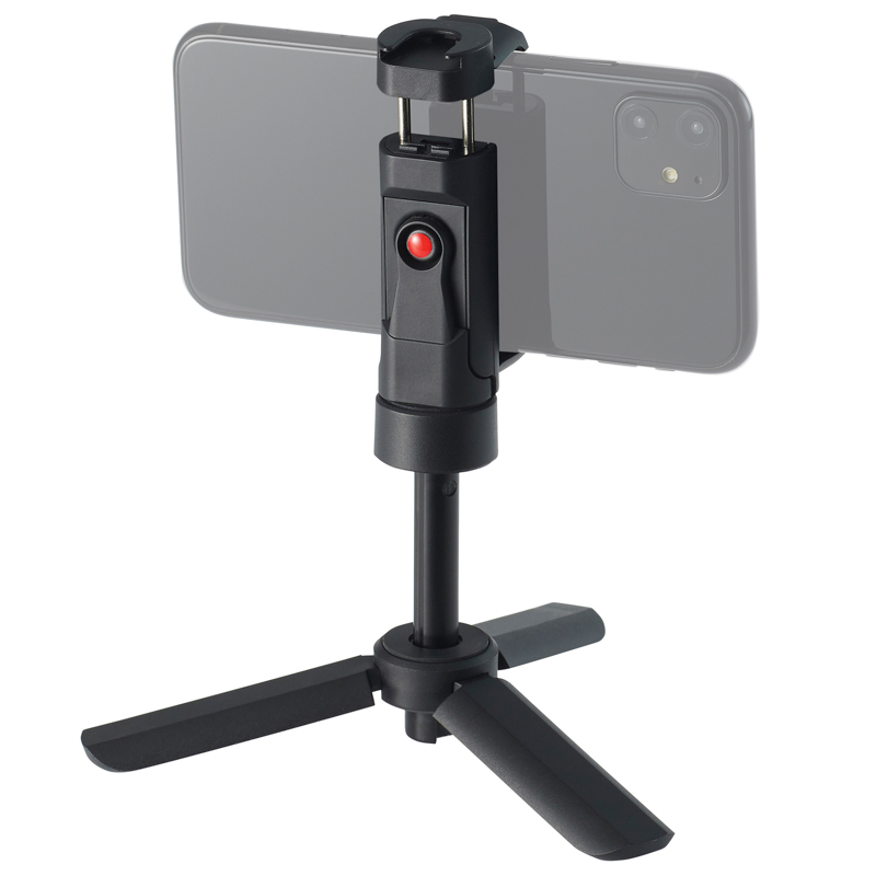 スマートフォンを横向きに取り付けたところ