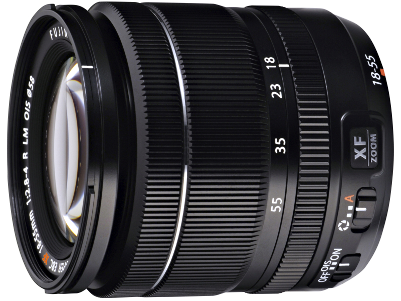 対象製品のひとつ、「XF18-55mmF2.8-4 R LM OIS」