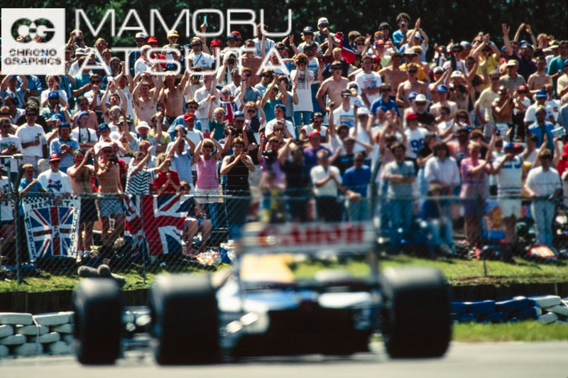 この年は、圧倒的な強さを誇ったウイリアムズに乗るマンセル選手が速く、地元イギリスGPは大盛り上がりでした！　R09 イギリスGP・EOS-1 HS　EF600mm F4L USM（F8・1/500秒）KR