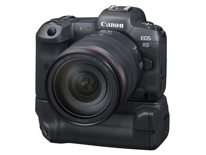 WFT-R10Bを装着したEOS R5