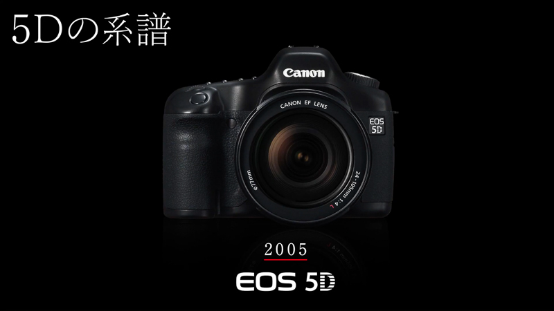 2005年、手が届く高画質フルサイズ機「EOS 5D」