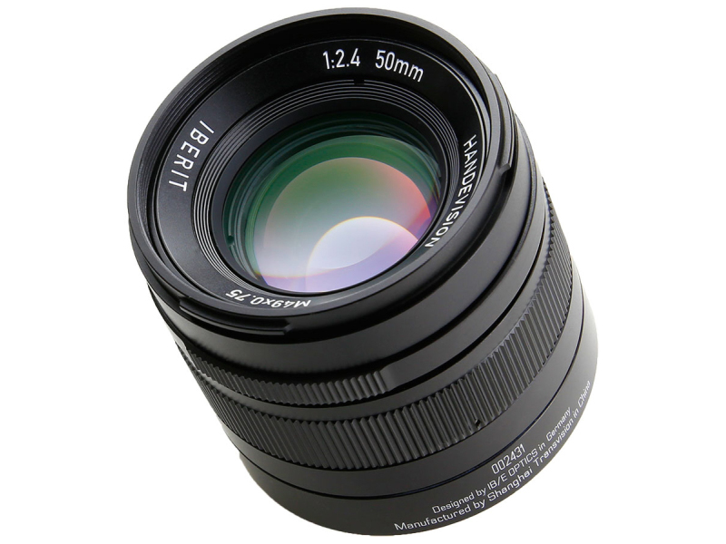 KIPONが展開する交換レンズのひとつ「IBERIT 50mm f/2.4」（ソニーEマウント用）