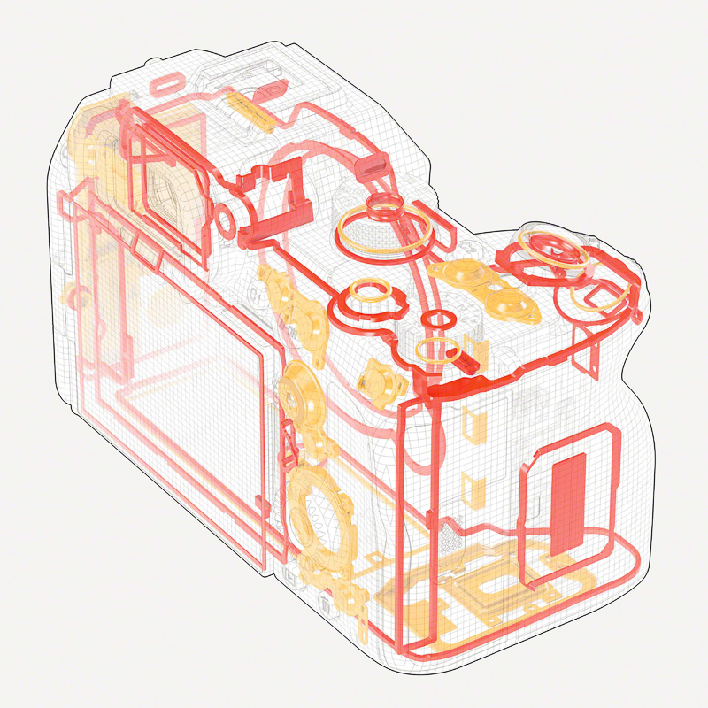 α7S IIよりも防塵・防滴に配慮した設計だという。ボディ素材はフルマグネシウム合金とした。