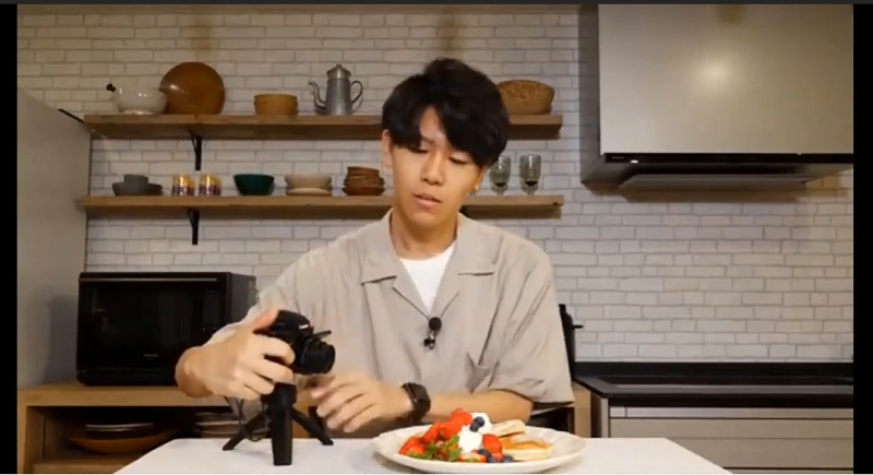 三脚として使用している様子