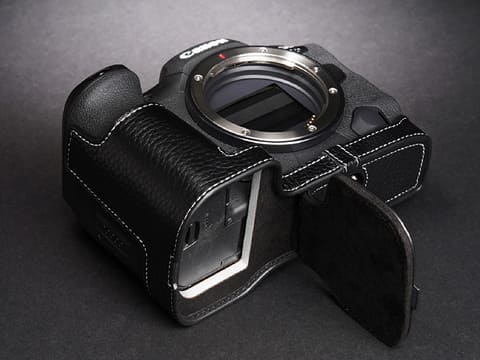 キヤノンEOS R5、ソニーVLOGCAM ZV-1用のレザーケース - デジカメ Watch