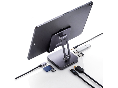 iPad Proなどに拡張性をプラスする、スタンド型のUSB Type-Cハブ