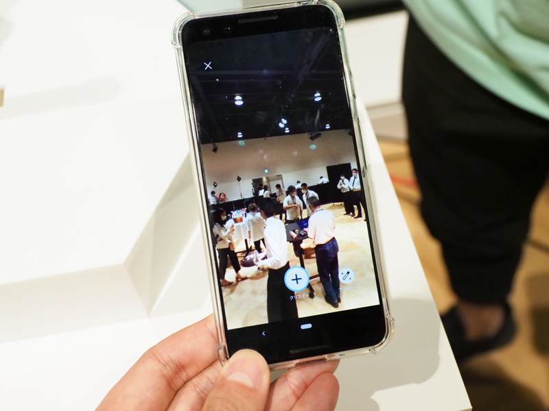 画像を選択し、クリエイトボタンを押すと編集開始。