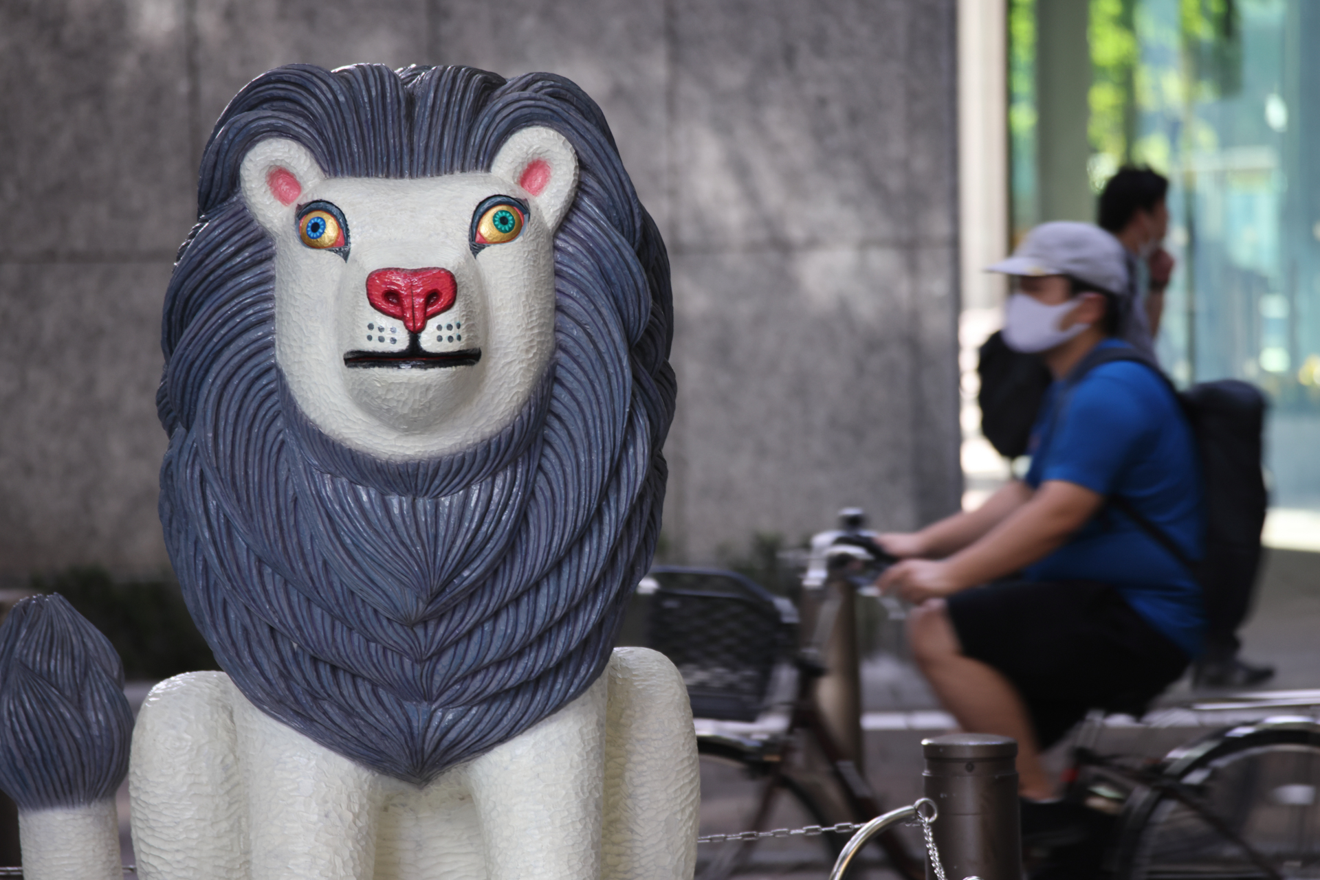 プログラムAEで撮影すると絞りはすぐに開放になりたがるようだ。開放F5.6でレンズ自体にISは内蔵されていないから、手ブレのリスクを少しでも減らそうというプログラムラインか。テレ側の開放絞りでは周辺域は今ひとつのシャープネス。シャッキリさせるには一段ほど絞りたい感じ。<br>EOS R5　EF100-300mm F5.6L　300mm時（F5.6・1/160秒）ISO 800