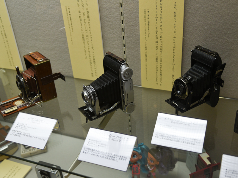 トロピカルリリー（左）、フォクトレンダー ベッサ II（中）、フォクトレンダー ベッサ（右）