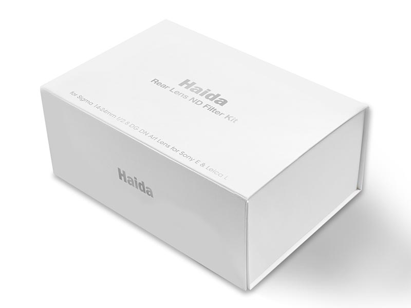 今回試用した「Haida Rear Lens ND Filter Kit」。Haidaは海外では知られたフィルター製品のブランドだ。