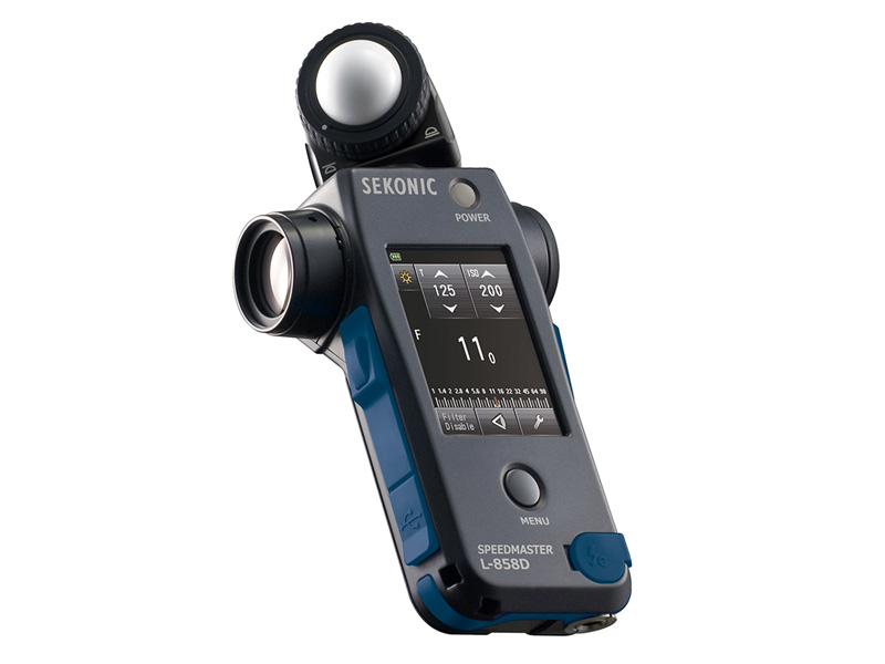 セコニック「スピードマスターL-858D」。カメラ系量販店での販売価格は7万4,000円前後（税込）。
