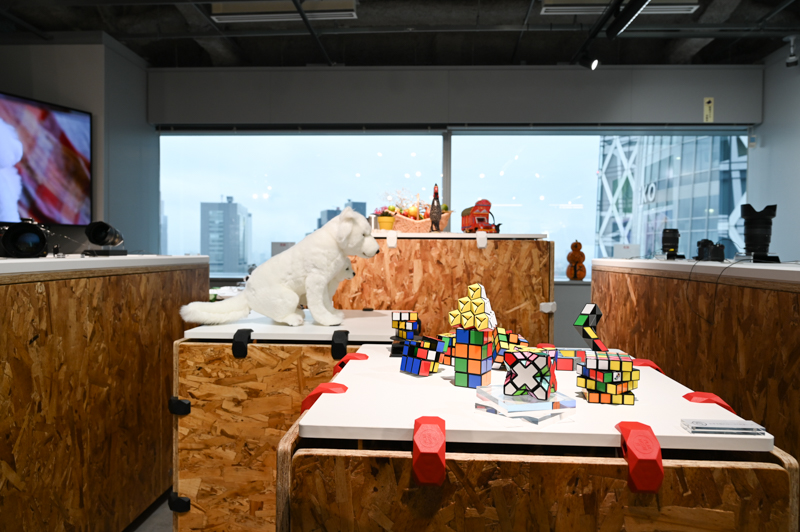 機材体験スペースのひとつ。D6といった一眼レフ機のほか、Z 5やZ 50などのミラーレスが設置されている