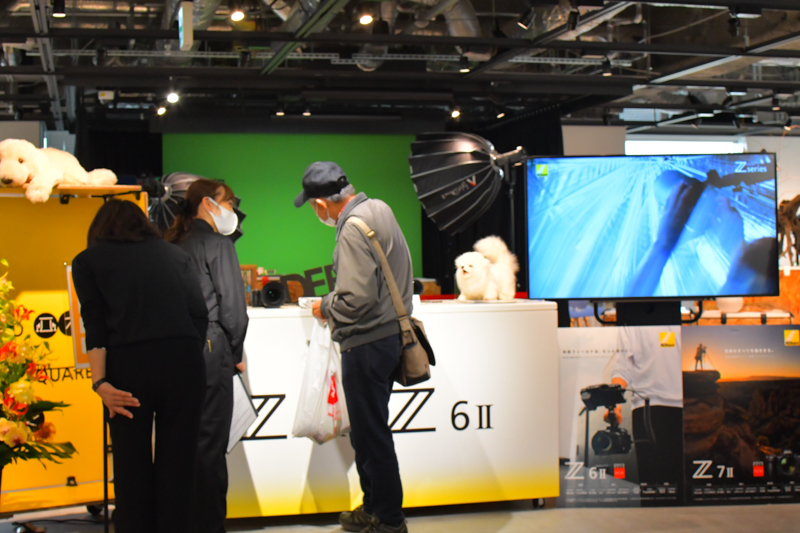11月6日の発売を予定しているミラーレスカメラ「Z 6II」はもちろん、「Z 7II」（12月発売予定）も先行して展示されている