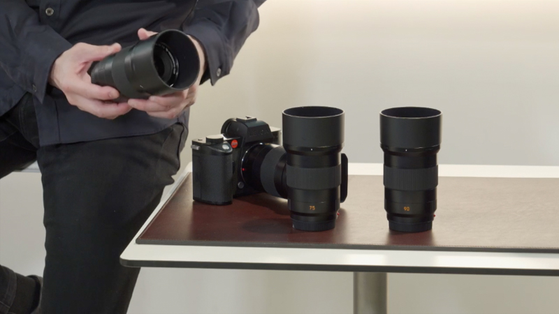 動画撮影にはアポ・ズミクロンSLレンズを使用。鏡筒デザインと開放F2のスペックが統一されたLマウントレンズ群。
