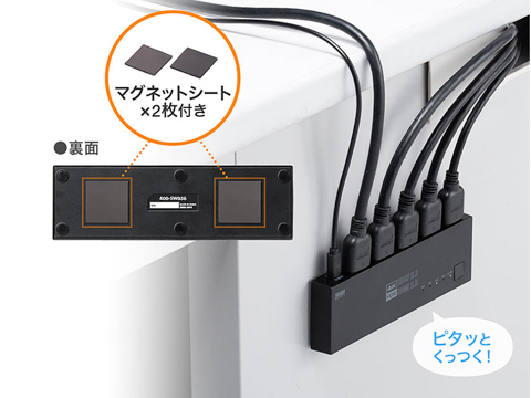 サンワサプライ、4K 60Hz対応のHDMIセレクター。税込4,380円から