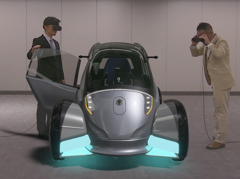 キヤノン、小型軽量化した複合現実ヘッドマウントディスプレイ「MREAL