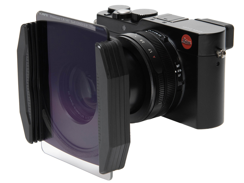 HT75mm Filter Holder（フィルターセット済）を装着した状態