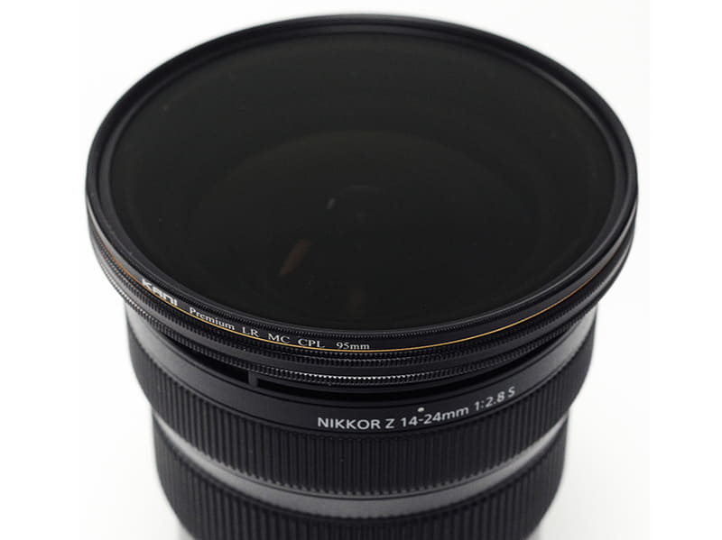 CPL 95mmを装着した状態