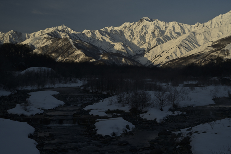 露出を山に合わせた