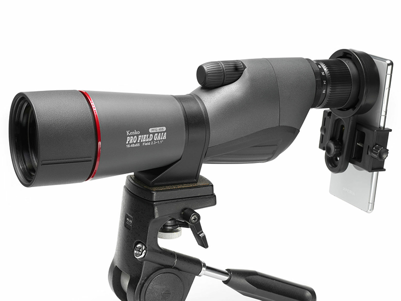 スマートフォンアダプターを装着した例