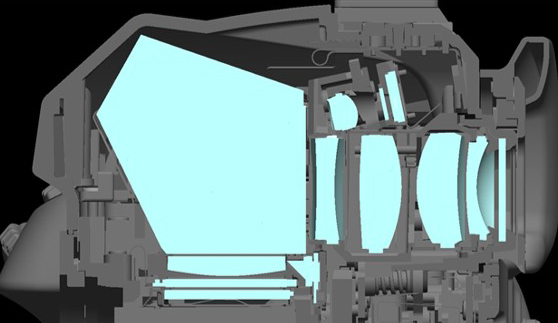参考：ファインダー部の違い（リコーイメージング提供）。左：K-3 Mark III　右：K-3 II
