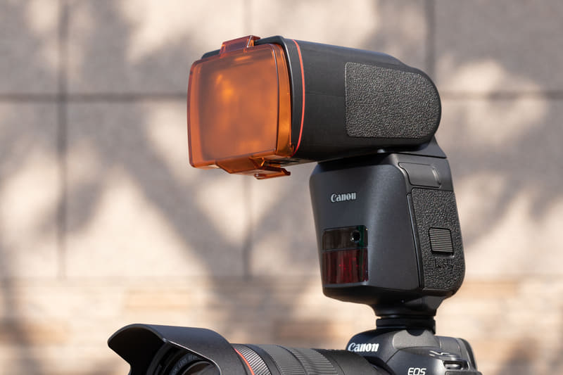 オレンジフィルターの装着例