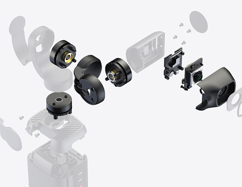 3軸手ブレ補正機能を搭載し、滑らかな撮影を実現するという