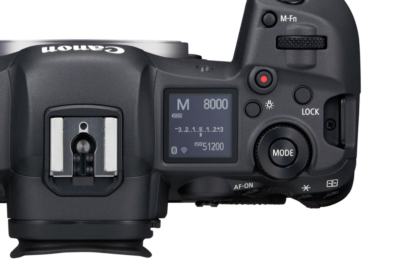 EOS R5の表示パネル（128×128ドット）