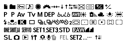 EOS-1Dが搭載していたアイコン