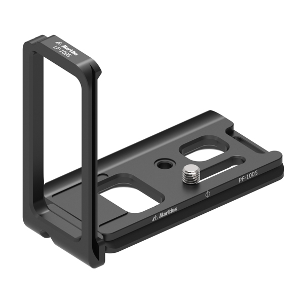 PF-100SとLF-100Sを組み合わせてL型ブラケットとした例