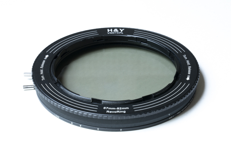 REVORING Vari ND CPL。REVORINGにNDフィルターとCPLフィルターを一体化した製品だ