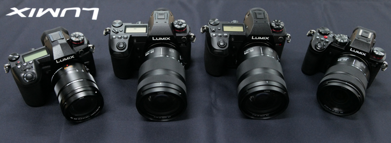 マイクロフォーサーズ機のLUMIX G9 Proと35mm判フルサイズ機のLUMIXS1/S1R/S5