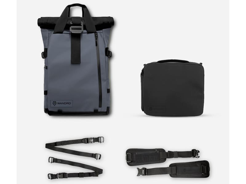 フォトグラフィーバンドル。エッセンシャルカメラキューブやアクセサリーストラップ、ウエストストラップが付属